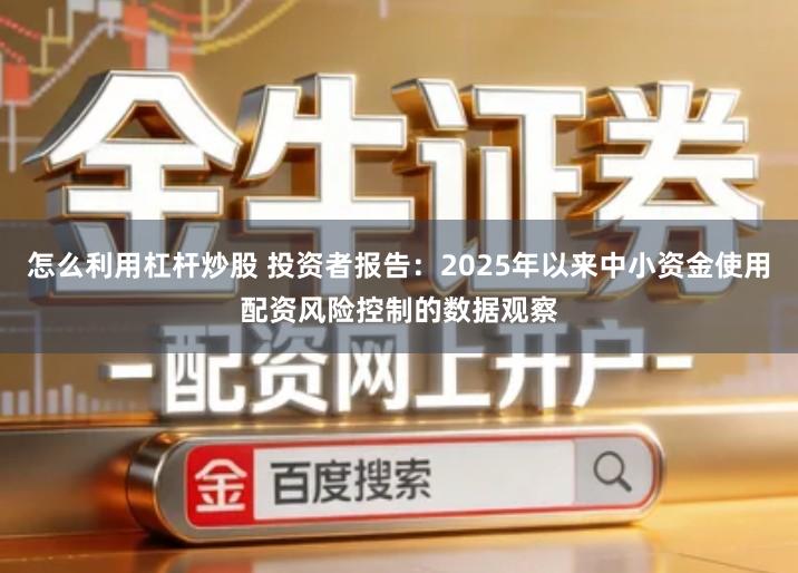 怎么利用杠杆炒股 投资者报告：2025年以来中小资金使用配资风险控制的数据观察